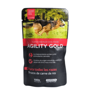 ALIMENTO HUMEDO AGILITY GOLD TROZOS DE CARNE Y RES