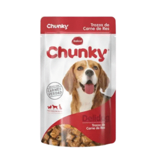 ALIMENTO HUMEDO CHUNKY TROZOS DE CARNE DE RES PERROS